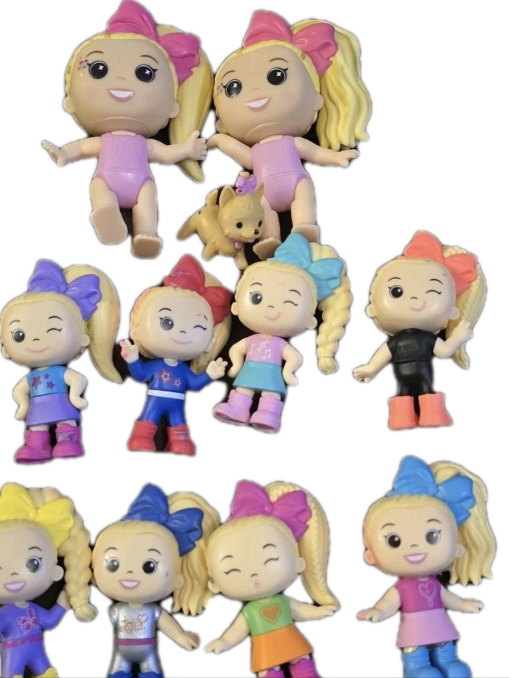 JoJo Siwa Mini Doll Figure Lot Bundle Toys Bows Nickelodeon